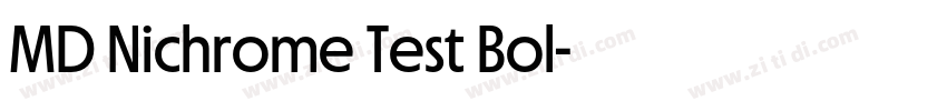 MD Nichrome Test Bol字体转换